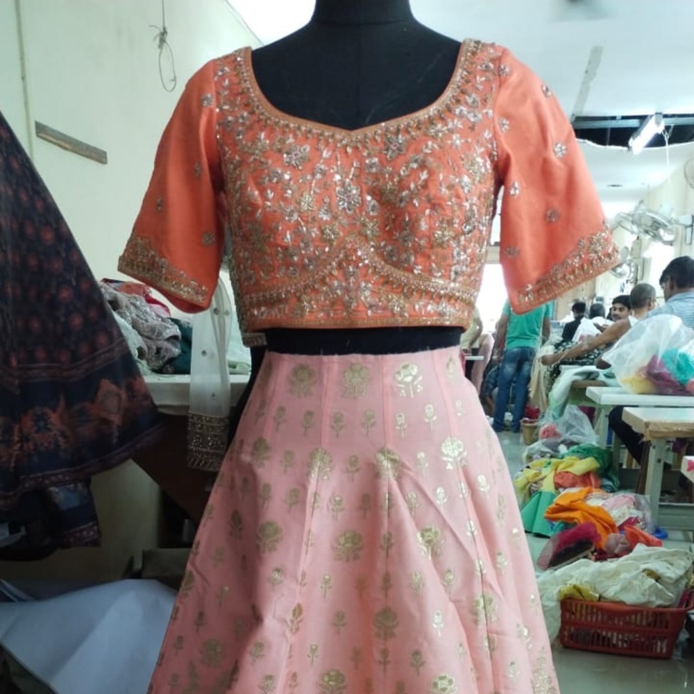 Peach/Pink Designer Lehenga from Pernia’s Pop Up
